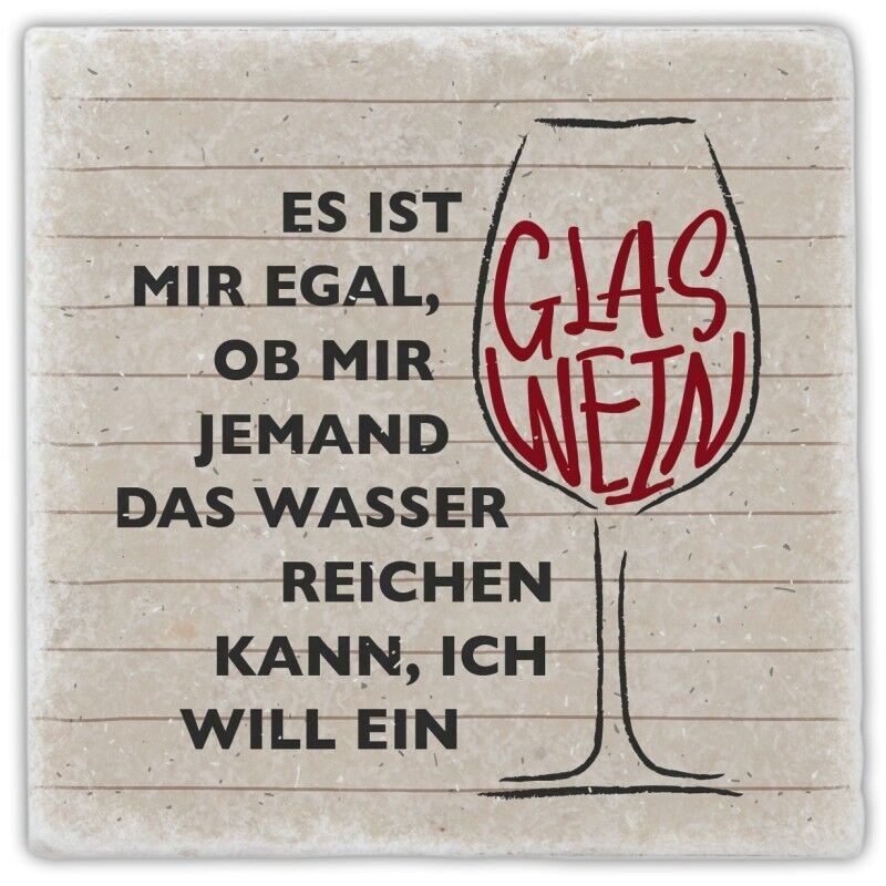 Posavasos de mármol "No me importa si..."