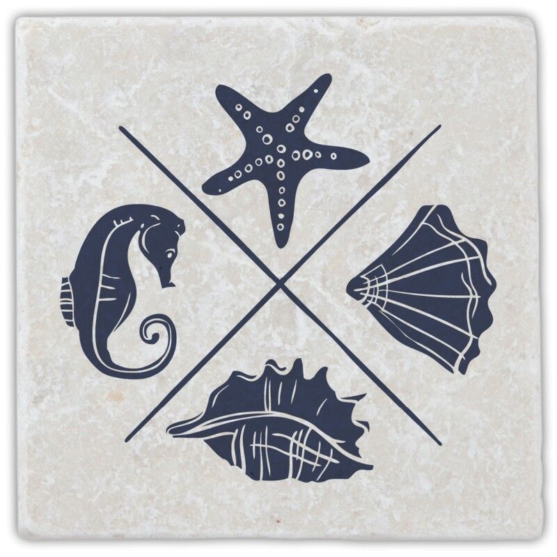 Sottobicchiere in marmo marittimo