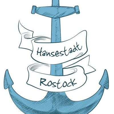 Dekoschild Anker Rostock