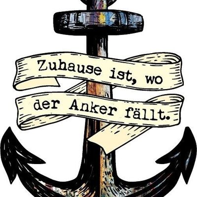 Dekoschild Anker