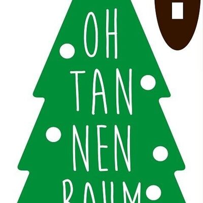 Decorative sign Christmas fir tree