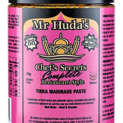 Mr Huda's Tikka Marinade Paste - Catering 1kg
