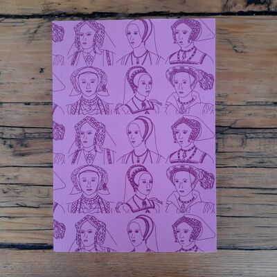Six Wives Pink Notebook