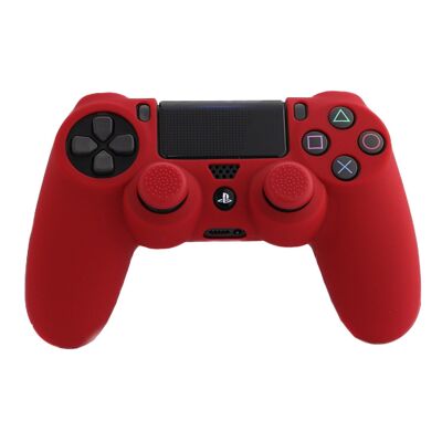PS4 Silikon + Griffe Rot FR-TEC
