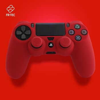 PS4 Silicone + Grips Rouge FR-TEC 2