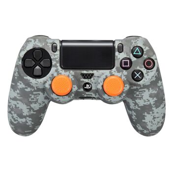 PS4 Silicone + Poignées Digital Camo Noir FR-TEC 1