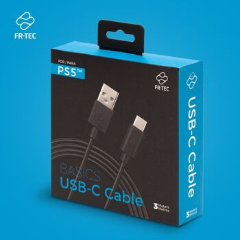 Câble USB-C PS5 3m. FR-TEC 4