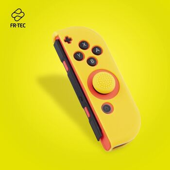 Switch Silicone + Grip pour Joy-Con Gauche Jaune FR-TEC 1