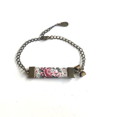 Bracelet gourmette noeud gris Cézanne