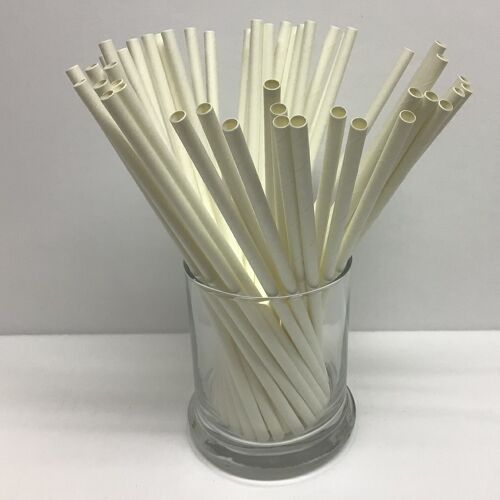 3000 White Paper Straws