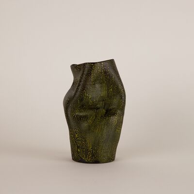 Indefinite earthenware vase Mustard medium