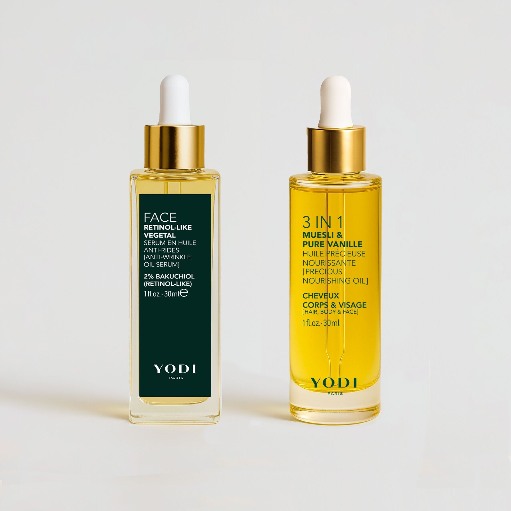 Impacco duo di oli - cura della pelle e dei capelli