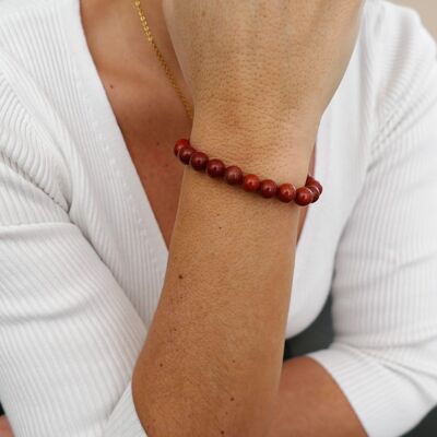 Bracelet Jaspe Rouge