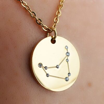 Capricorn sign necklace