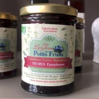 Confiture biologique de mûres épépinées