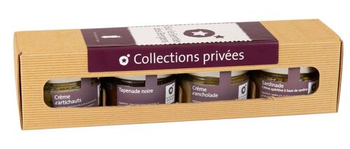 Coffret 4 pots - Entre Terre et Mer | Cadeau gourmand