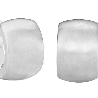 Traveller Clip earrings platinum plated matt - 155850