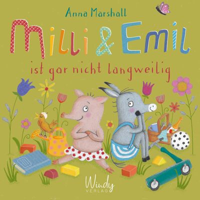 Libro ilustrado de cartón: Milli & Emil no es nada aburrido