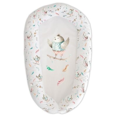 Coussin couffin birds explorer rose