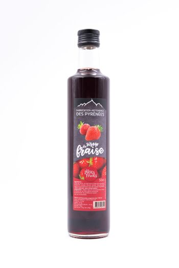 Sirop artisanal de fraise 50cl 1