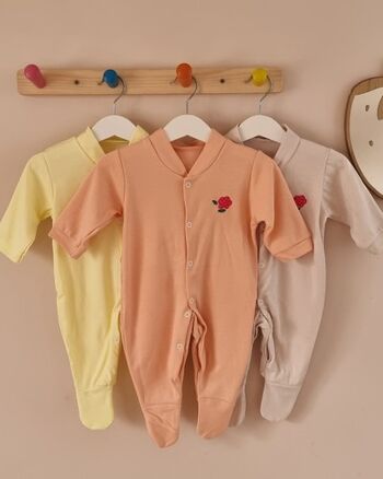 Pyjama Framboise Coloré Jaune 3