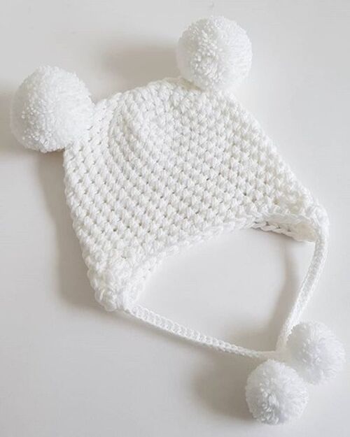 White Toddler Hat