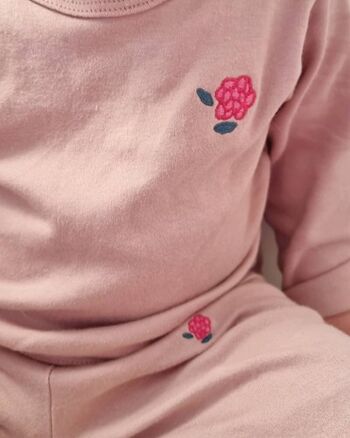 Pyjama 2 pièces Framboise - Rose - Pyjama à revers 5-6 ans 5