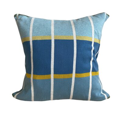 Alvin pillow cover, blue