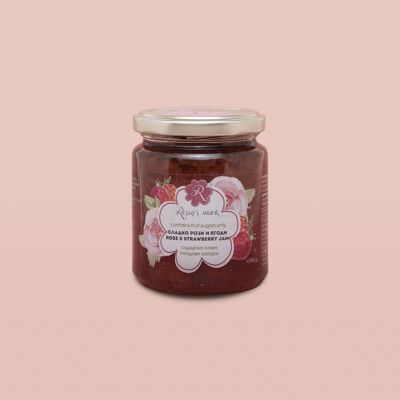 Rose and strawberry jam