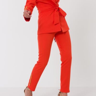 Red Pant and Jacket Set