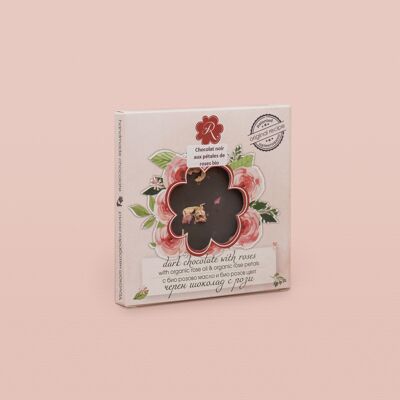 Dark chocolate with rose