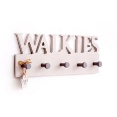 Walkies Wooden Dog Wall Hooks 30 x 12 cm