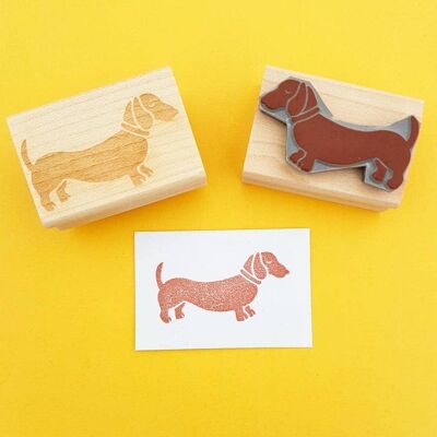 Dachshund Dog Rubber Stamp