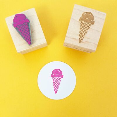 Delicious Ice Cream Mini Rubber Stamp