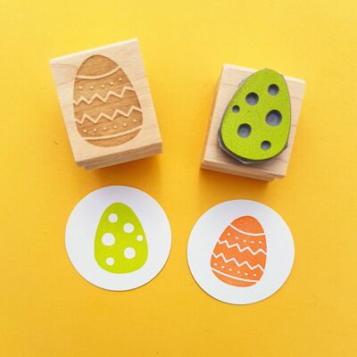 Easter Egg Mini Rubber Stamps Pattern Egg