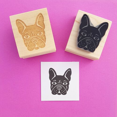 French Bulldog Rubber Stamp