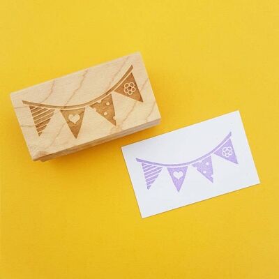 Party Bunting Flags Banner Rubber Stamp Queen's Jubilee