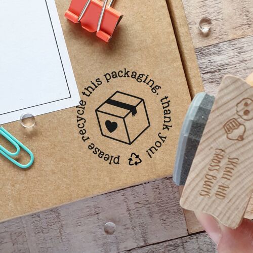 Please Recycle Packaging Rubber Stamp