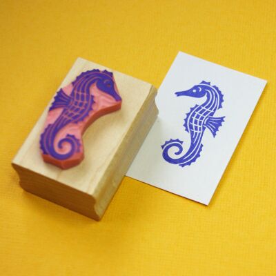 Seahorse Nautical Rubber Stamp