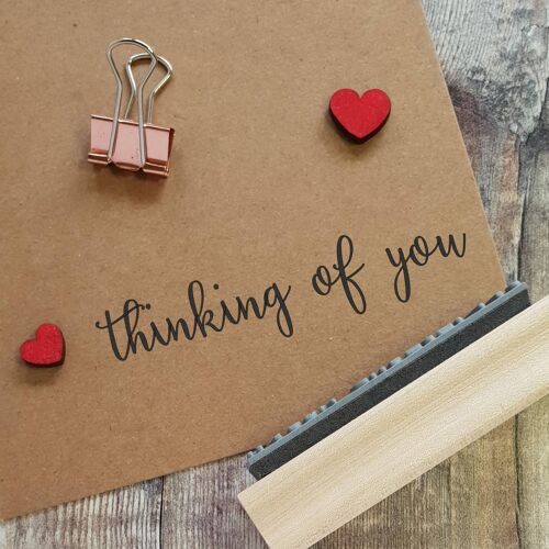 Thinking of You Sentiment Rubber Stamp