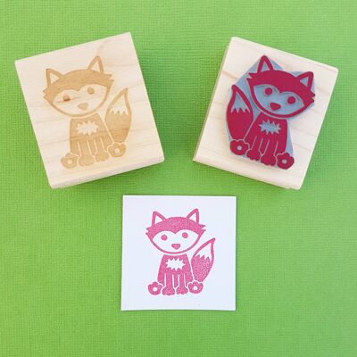 Woodland Fox Rubber Stamp