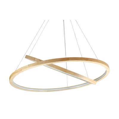 Lustre en bois Véclon 2 - Dimmable