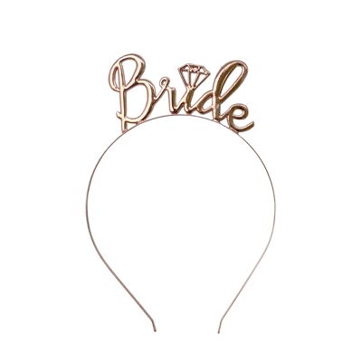 Headband “bride” , rose gold | Perfect accessory for the JGA
