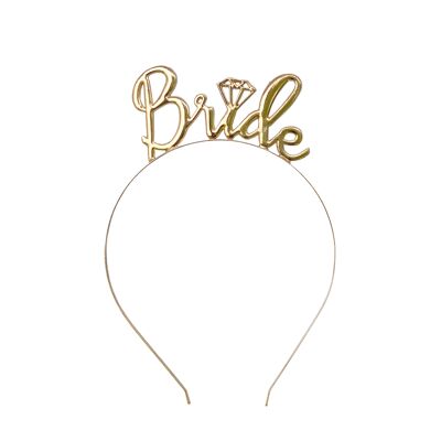 Headband “bride” , gold | Perfect accessory for the JGA