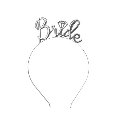 Headband “bride”, silver | Perfect accessory for the JGA