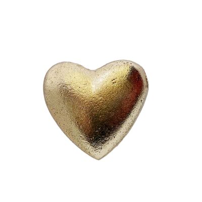 Cabinet knob gold heart