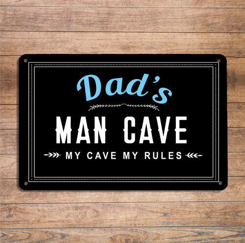 Dad’s Man Cave decorative Metal Sign