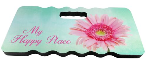 Garden Kneeling Pad - Pink Gerbera Foam Kneeler 40cm x 20cm