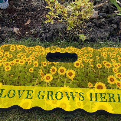 Imbottitura per inginocchiarsi da giardino - Inginocchiatoio in schiuma di girasoli 40 cm x 20 cm