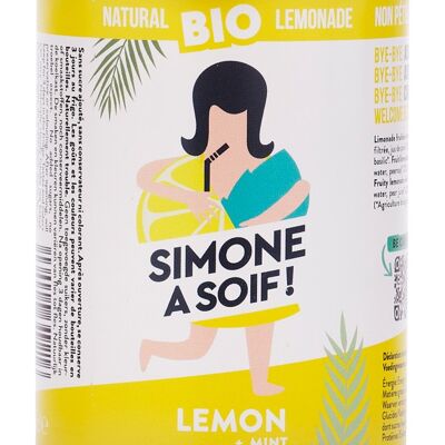 Simone is thirsty! Lemon + Mint 330ml (non-sparkling)